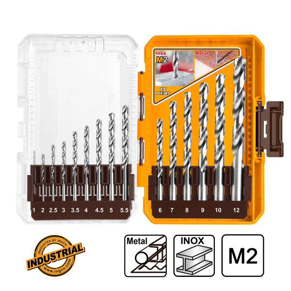 Τρυπάνια Μετάλλου M2 HSS Cobalt Σετ 15 τεμ.