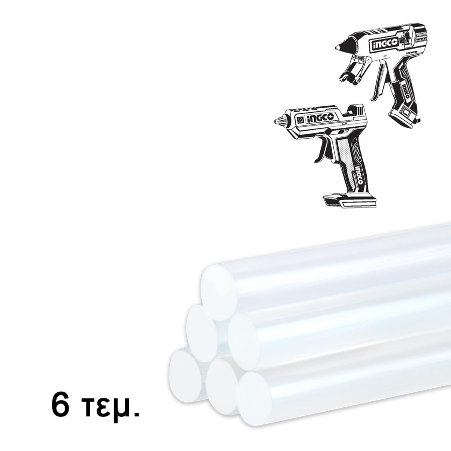 Κόλλα Θερμόκολλα Διάφανη 6 τεμ. 0.16 kg