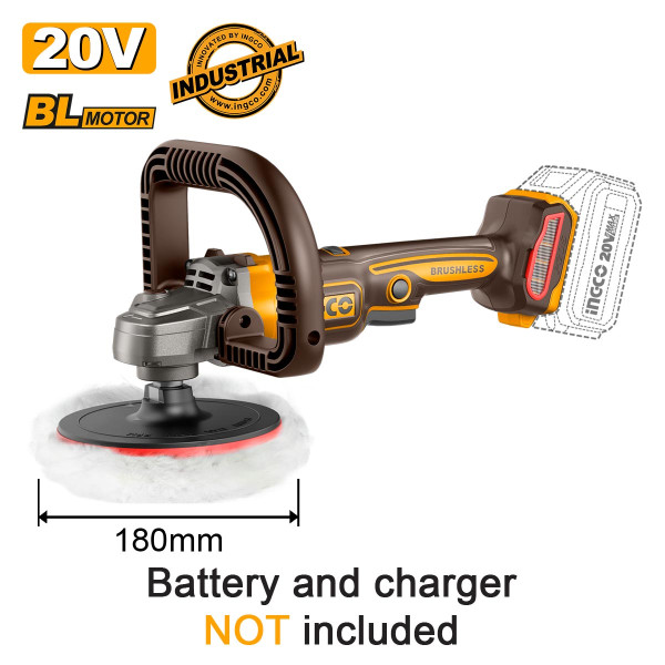 Αλοιφαδόρος Μπαταρίας 20V Li-Ion Φ 180mm SOLO