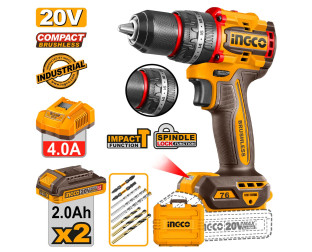 Κρουστικό Δραπανοκατσάβιδο Compact Μπαταρίας 20V Li-Ion 76Nm