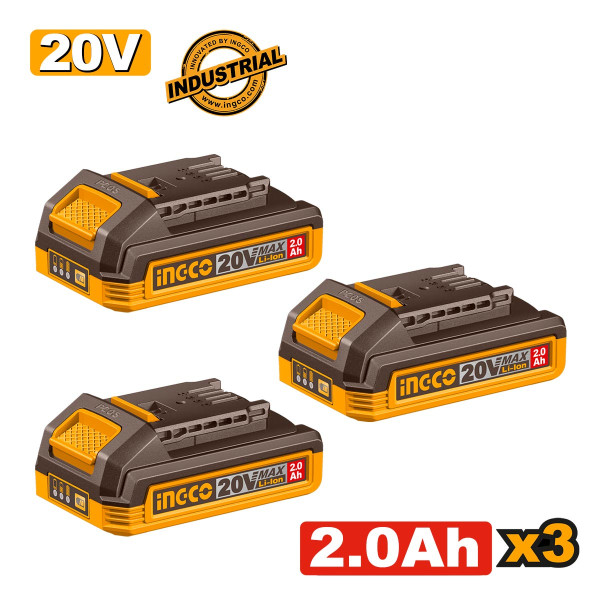 Μπαταρίες 20V 2.0Ah  Σετ 3 τεμ.