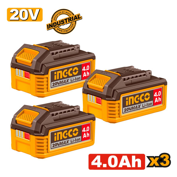 Μπαταρίες 20V 4.0Ah Li-Ion 3 τεμ.