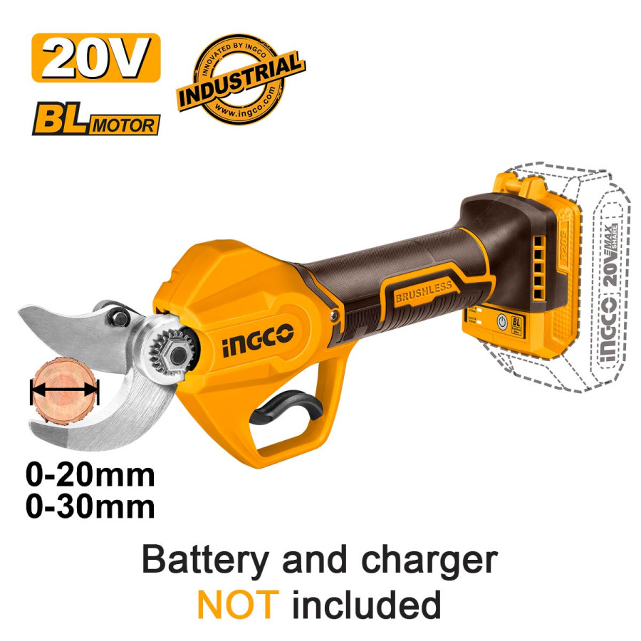 Ψαλίδι Κλαδέματος Μπαταρίας 20V Li-Ion SOLO