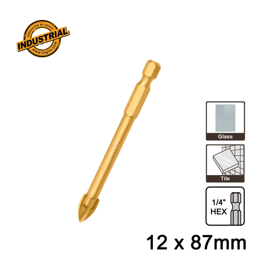 Τρυπάνι Πλακιδίων Γυαλιού 12x87mm