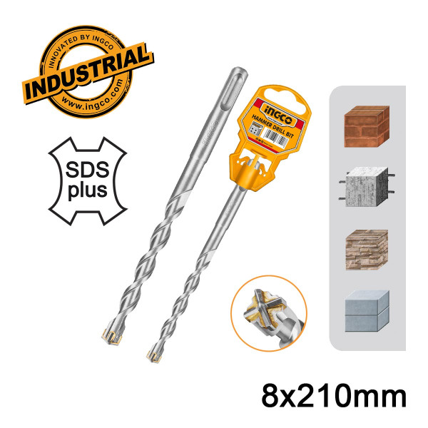 Τρυπάνι Τετράκοπο SDS plus S4L 8x210mm