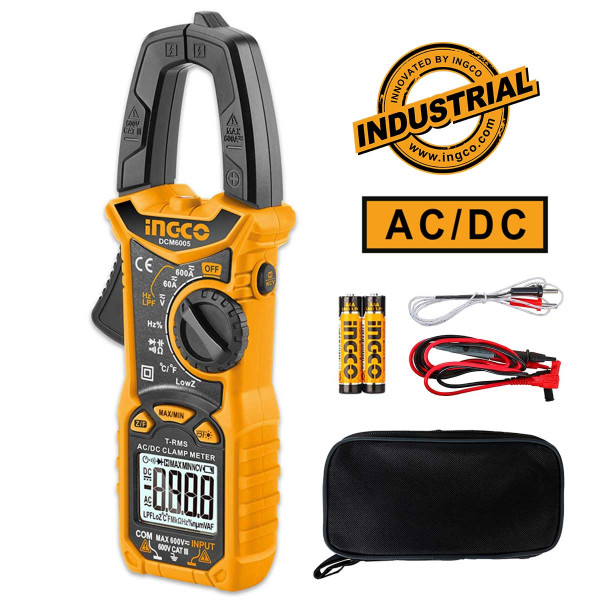 Αμπεροτσιμπίδα Ψηφιακή 600A AC/DC/ True RMS/ NCV με Ακροδέκτες