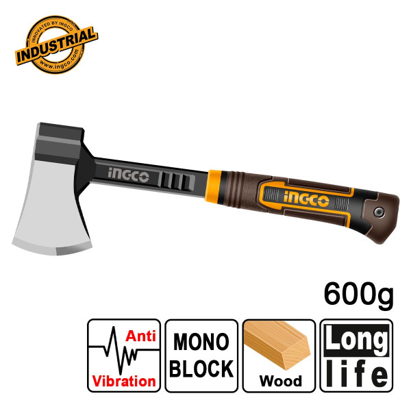 Τσεκούρι Σφυρήλατο 600g με Anti Vibration Εργονομική Λαβή