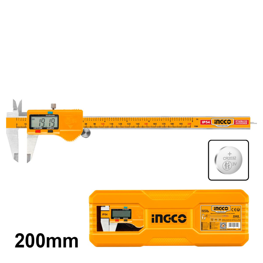Παχύμετρο Ψηφιακό INOX 200mm