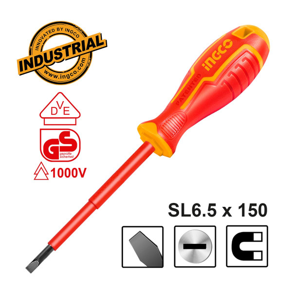 Κατσαβίδι Ηλεκτρολόγου VDE Ίσιο SL6.5x150mm