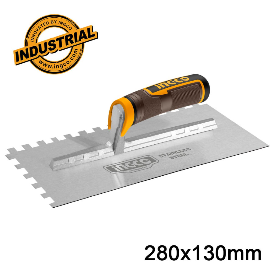 Σπάτουλα Πλακιδίων Οδοντωτή INOX 280x130mm