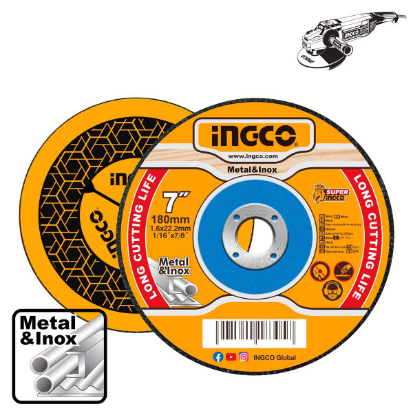 Δίσκοι Κοπής Σιδήρου INOX 180mm x 1.6mm