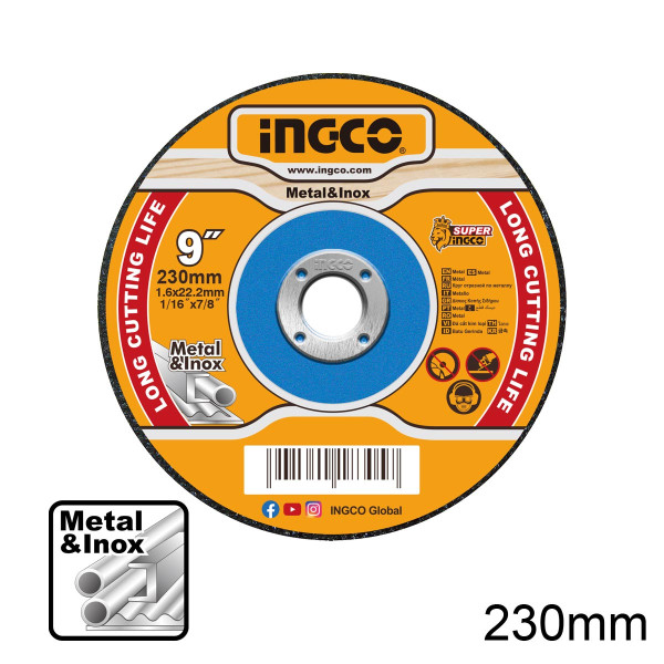 Δίσκοι Κοπής Σιδήρου INOX 230mm x 1.6mm